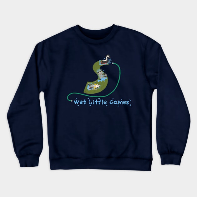 Wet Little Games Crewneck Sweatshirt by Leo